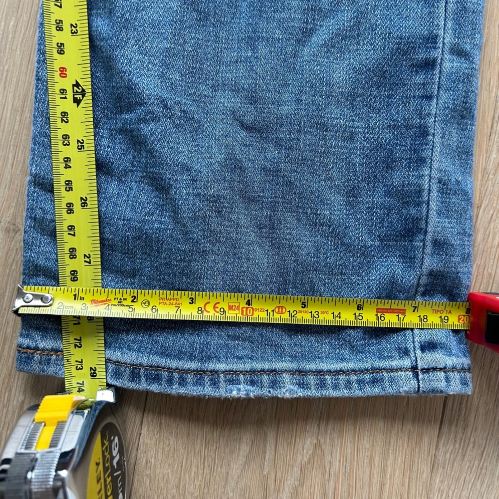 Levi's 525 Perfect Waist Straight Jeans Women's 16 Blue Medium Wash Denim Mature - Picture 9 of 10